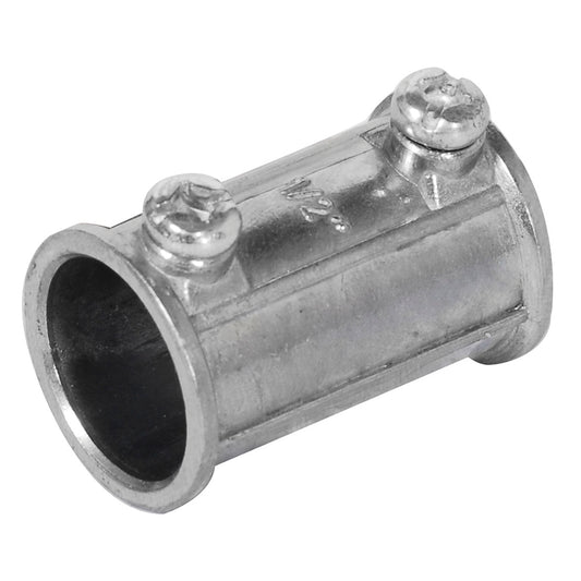 Paquete de 10 piezas de Conector cople para tubo conduit pared delgada 1/2" Surtek