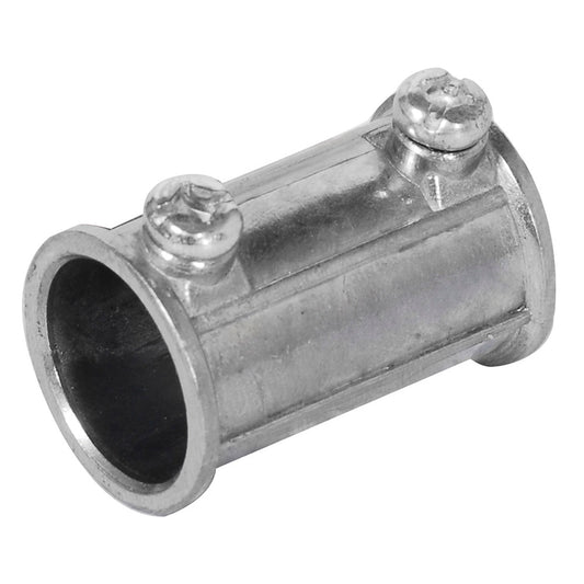 Paquete de 10 piezas de Conector cople para tubo conduit pared delgada 3/4" Surtek