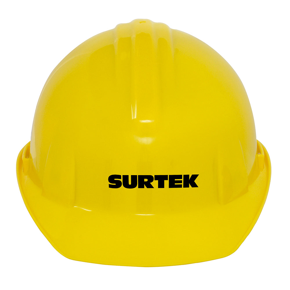 Casco de seguridad con ajuste de intervalos, color amarillo Surtek