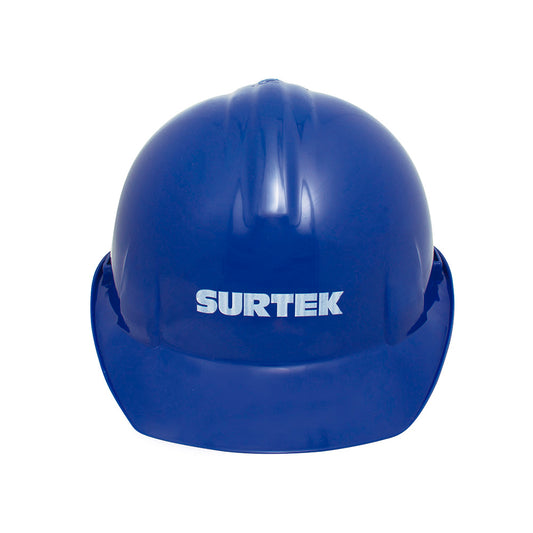 Casco de seguridad con ajuste de intervalos, color azul Surtek