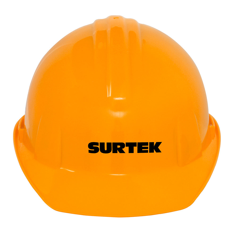 Casco de seguridad con ajuste de intervalos, color naranja Surtek