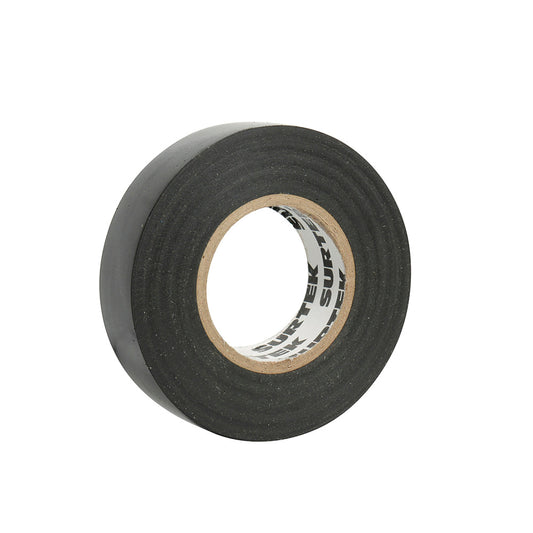 Paquete de 6 piezas de Cinta para aislar negra 19 mm x 18 m Surtek