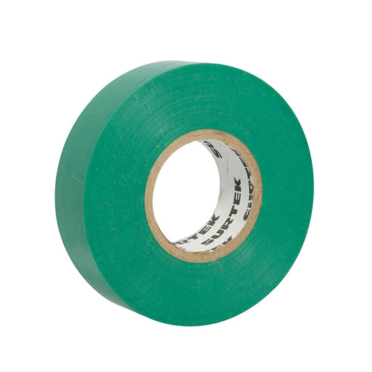 Paquete de 6 piezas de Cinta para aislar verde 19 mm x 18 m Surtek