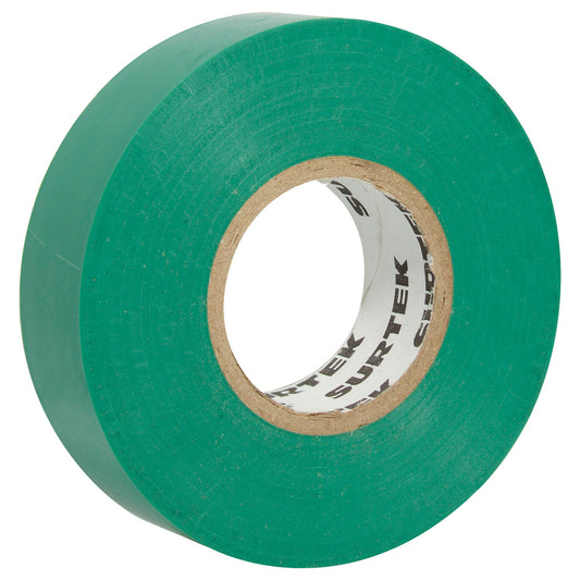 Paquete de 6 piezas de Cinta para aislar verde 19 mm x 9 m Surtek