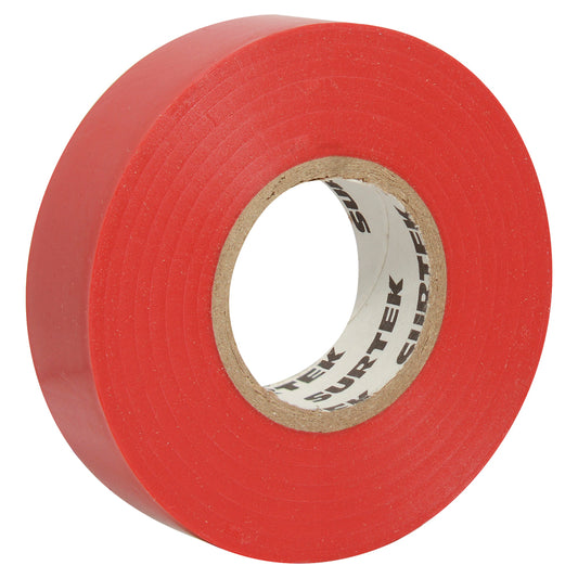 Paquete de 6 piezas de Cinta para aislar roja 19 mm x 9 m Surtek