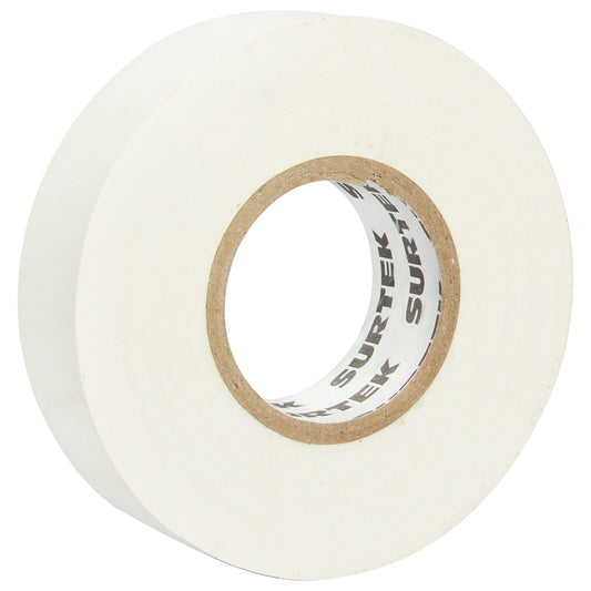Paquete de 6 piezas de Cinta para aislar blanca 19 mm x 9 m Surtek