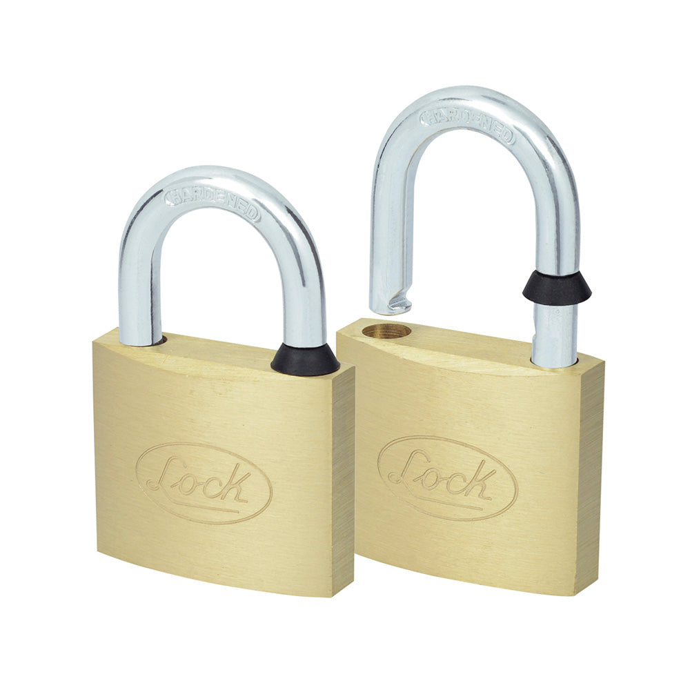 Juego de candados de latón cortos 40 mm, llave estándar, 2 piezas Lock