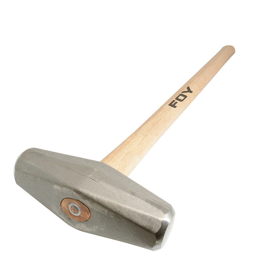 Paquete de 2 piezas de Marro tipo barril con mango largo de madera de 36", 10 lb Foy