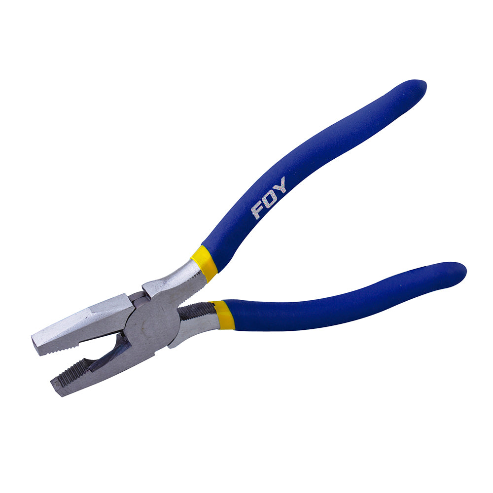 Pinza para electricista con mango con doble plastisol de 7", corte lateral Foy