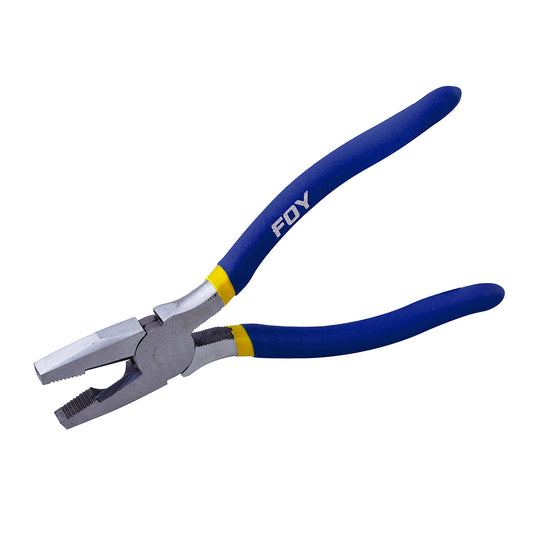 Pinza para electricista con mango con doble plastisol de 8", corte lateral Foy