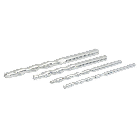 Paquete de 10 piezas de Juego de brocas para concreto con punta de tungsteno, 4 piezas Foy