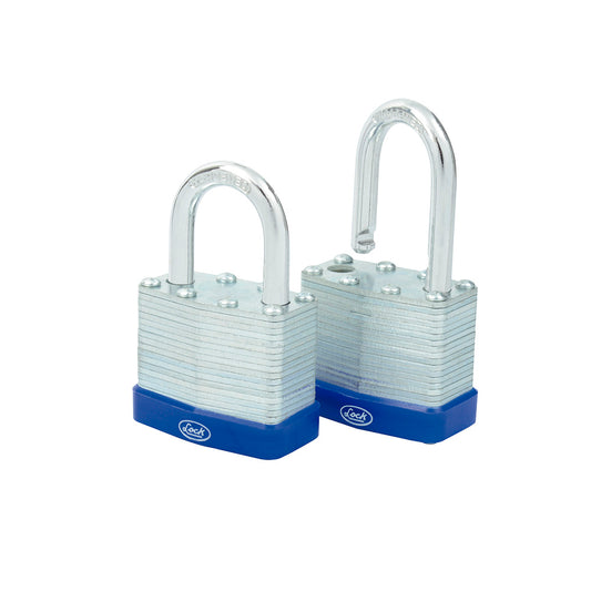 Juego de candados laminados 40 mm, llave estándar, 2 piezas Lock