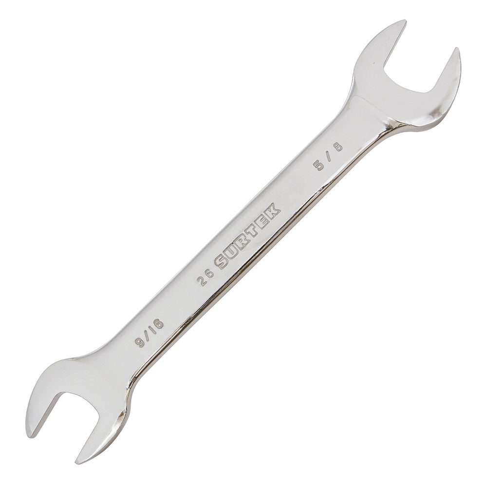 Paquete de 6 piezas de Llave española pulido espejo en pulgadas, 9/16" x 5/8" Surtek