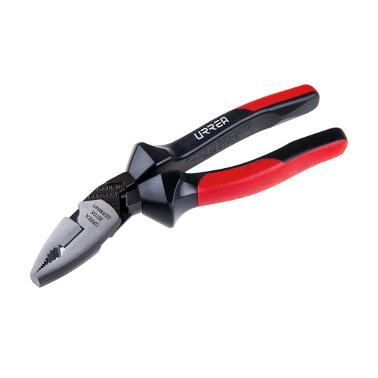 Pinza para electricista con mango bimaterial ergonómica de 25° de 7-1/2" alta palanca Urrea