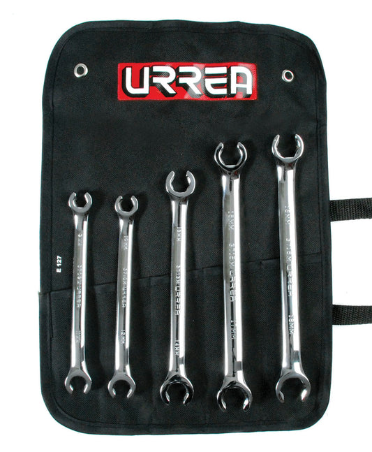 Juego de llaves abocinadas pulido espejo métricas, 6 puntas, 15 piezas Urrea