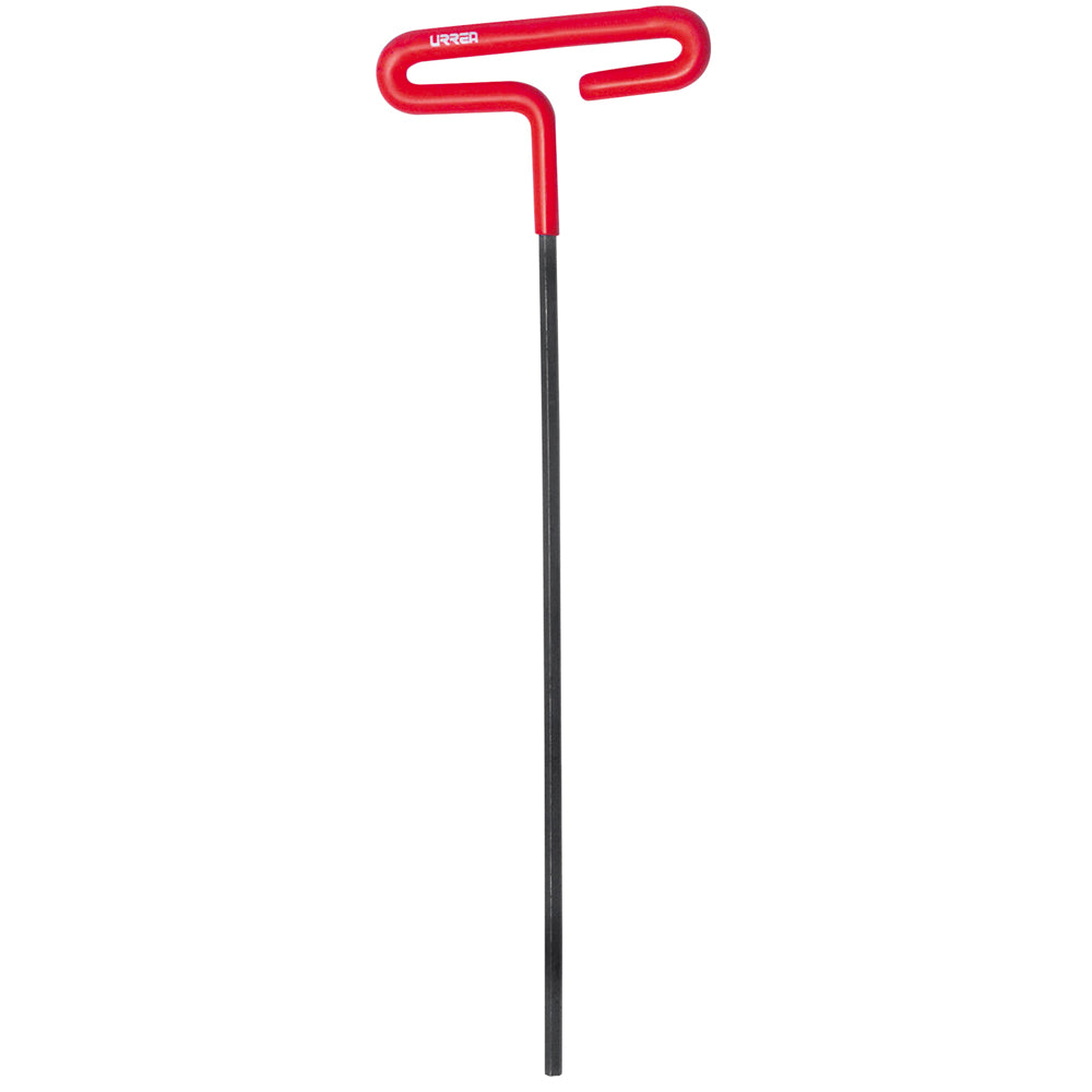 Paquete de 6 piezas de Llave hexagonal larga tipo "T" mango de vinil, en pulgadas, 1/4" Urrea