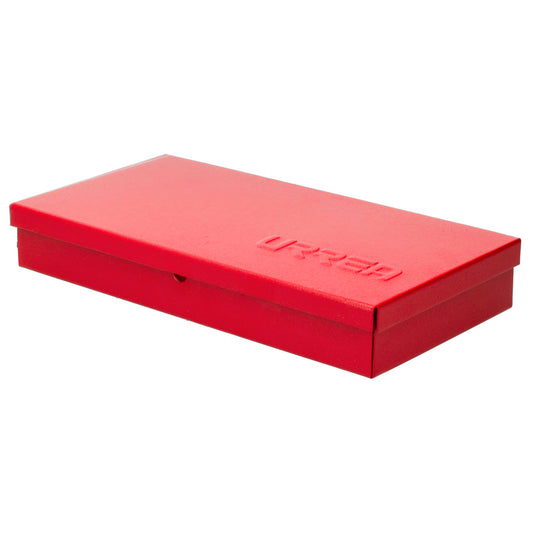 Caja metálica usos múltiples color rojo 4" x 9" x 1" Urrea