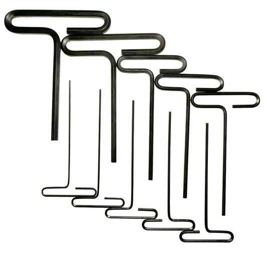 Juego de llaves hexagonales cortas tipo "T", en pulgadas, 10 piezas Urrea