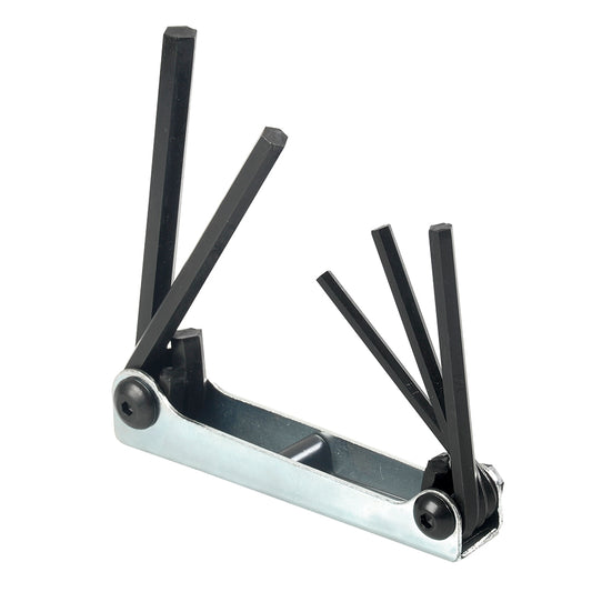 Juego de llaves hexagonales tipo navaja en pulgadas 3/16" A 3/8" estuche metálico, 5 pz Urrea