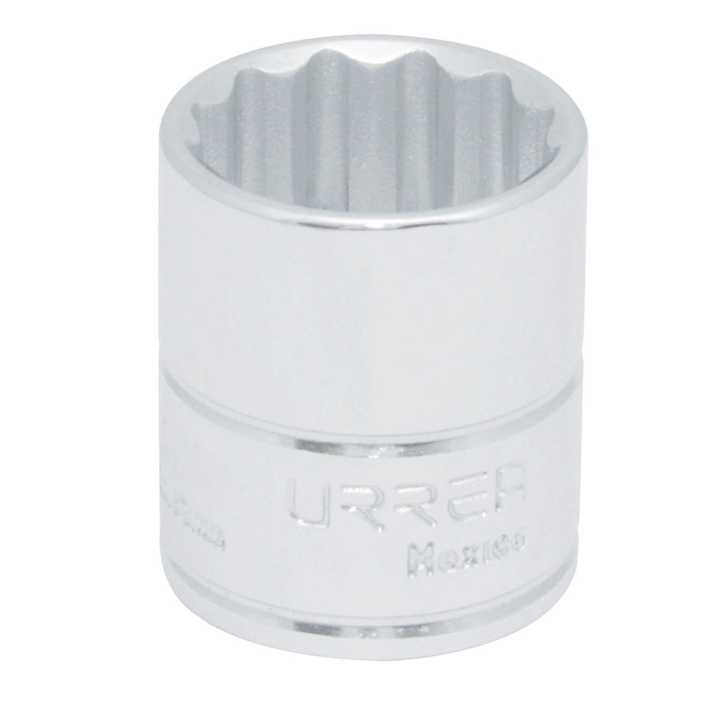 Paquete de 6 piezas de Dado cuadro de 3/8", 12 puntas, en pulgadas, 19/32" Urrea