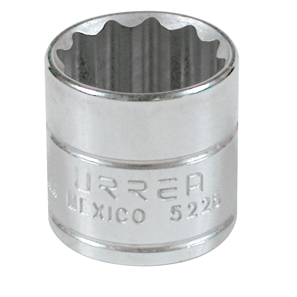 Paquete de 6 piezas de Dado cuadro de 3/8", 12 puntas, en pulgadas, 7/8" Urrea