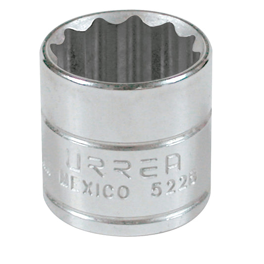 Paquete de 6 piezas de Dado cuadro de 3/8", 12 puntas, en pulgadas, 7/8" Urrea