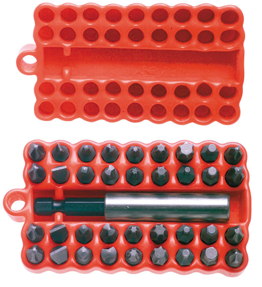 Juego combinado de puntas hexágono de 1/4" con adaptador magnético, 37 piezas Urrea