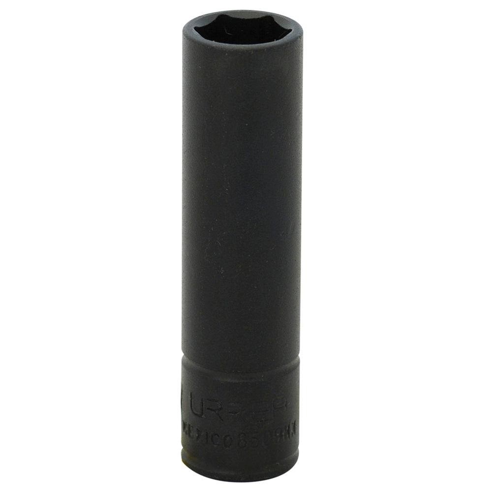 Paquete de 6 piezas de Dado de impacto largo cuadro de 1/4", 6 puntas, métrico, 9 mm Urrea