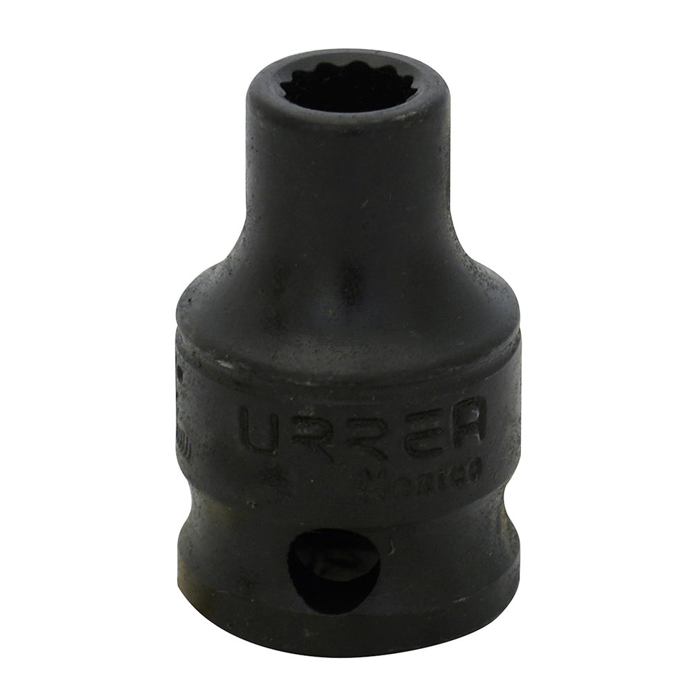 Paquete de 6 piezas de Dado de impacto cuadro de 3/8", 12 puntas, en pulgadas, 7/16" Urrea