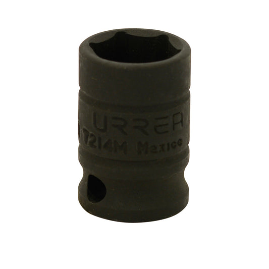 Paquete de 6 piezas de Dado de impacto cuadro de 3/8", 6 puntas, métrico, 14 mm Urrea