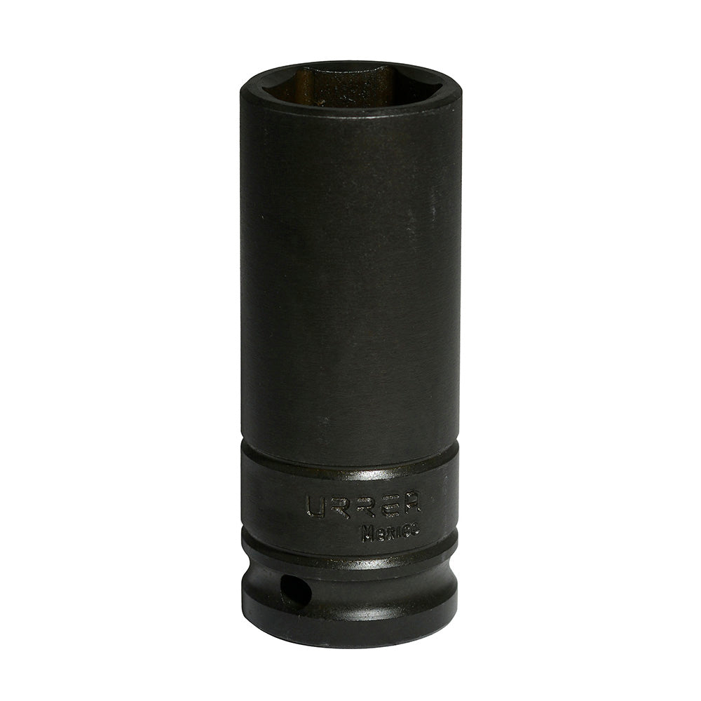 Paquete de 6 piezas de Dado de impacto largo cuadro de 1/2", 6 puntas, métrico, 19 mm Urrea