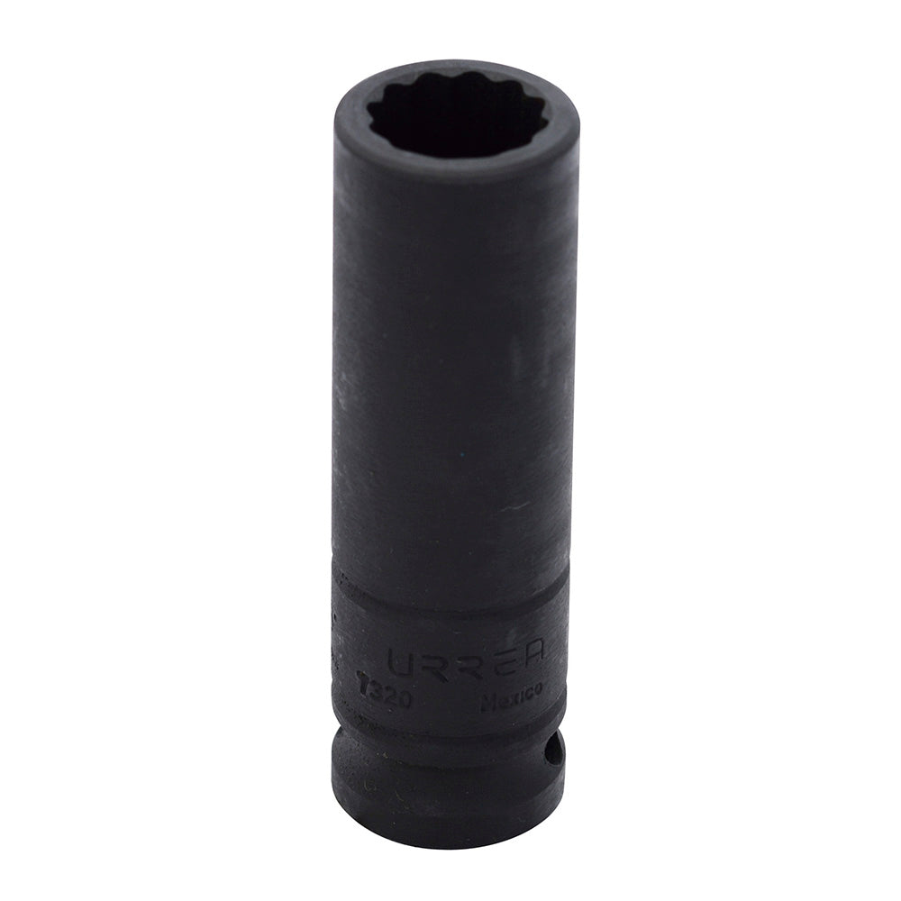 Paquete de 6 piezas de Dado de impacto largo cuadro de 1/2", 12 puntas, en pulgadas, 5/8" Urrea