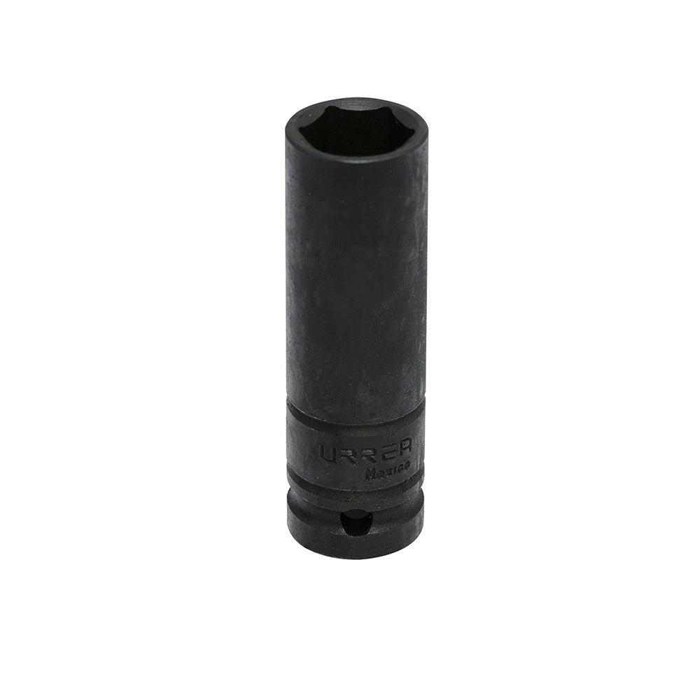 Paquete de 6 piezas de Dado de impacto largo pared delgada cuadro de 1/2", 6 puntas, en pulgadas, 3/4" Urrea