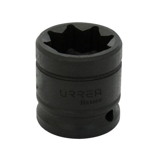 Dado de impacto cuadro de 1/2", 8 puntas, en pulgadas, 1" Urrea