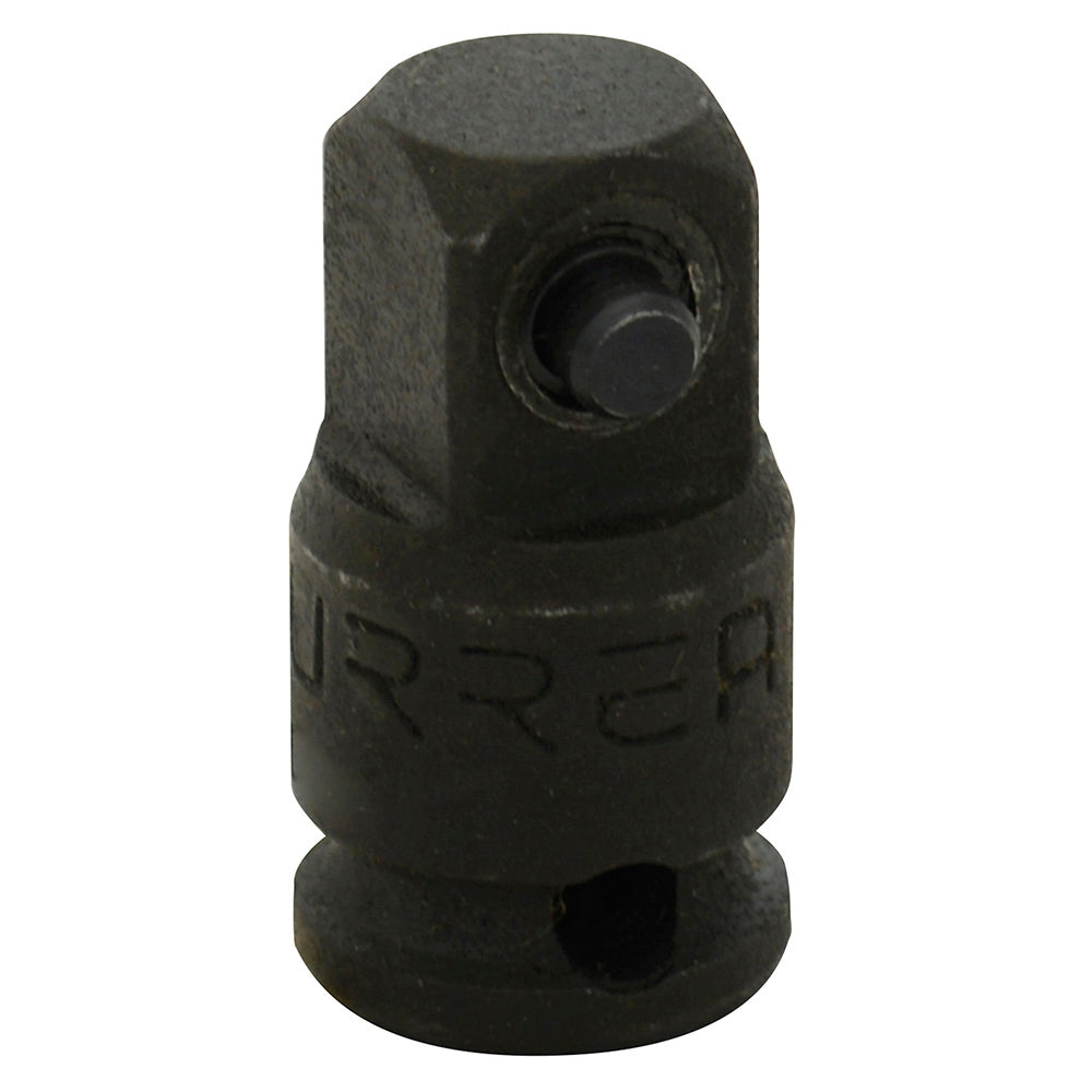 Paquete de 6 piezas de Adaptador con perno para dado de impacto cuadro de 1/4" hembra a 3/8" macho Urrea