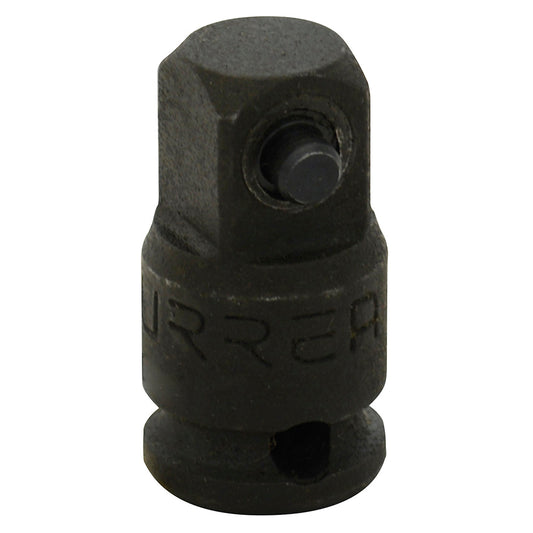 Paquete de 6 piezas de Adaptador con perno para dado de impacto cuadro de 1/4" hembra a 3/8" macho Urrea