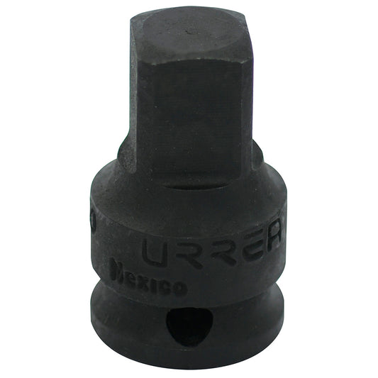 Paquete de 6 piezas de Adaptador con perno para dado de impacto cuadro de 3/8" hembra a 1/2" macho Urrea