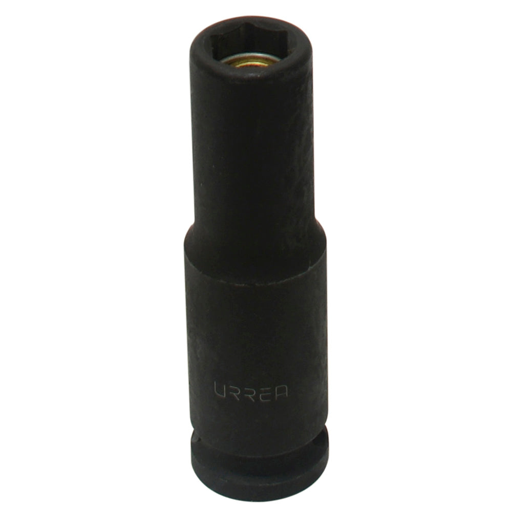 Paquete de 6 piezas de Dado de impacto largo con imán cuadro de 3/8", 6 puntas, en pulgadas, 7/16" Urrea
