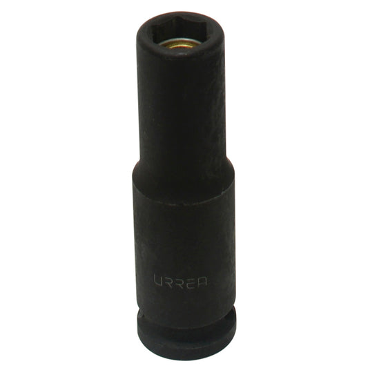 Paquete de 6 piezas de Dado de impacto largo con imán cuadro de 3/8", 6 puntas, en pulgadas, 7/16" Urrea