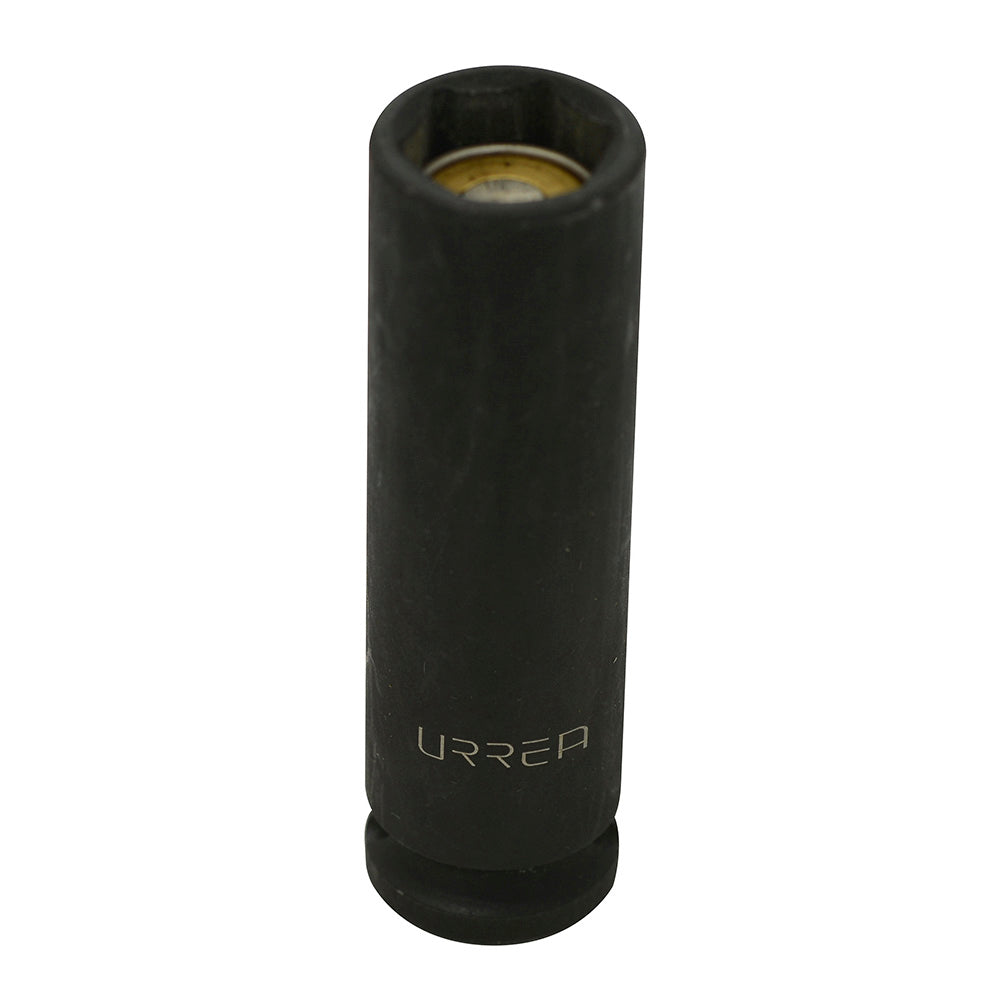 Paquete de 6 piezas de Dado de impacto largo con imán cuadro de 3/8", 6 puntas, en pulgadas, 1/2" Urrea