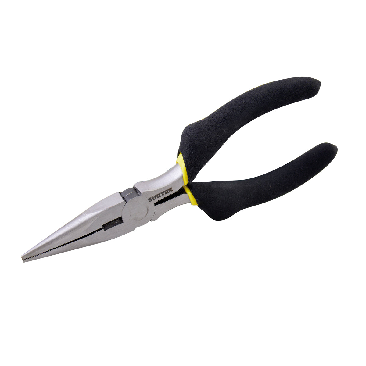 Pinza para electricista con mango rubber grip de 7", punta larga Surtek