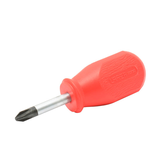 Destornillador con mango rojo, punta Phillips tipo trompo barra redonda #2 x 1-3/8" Urrea