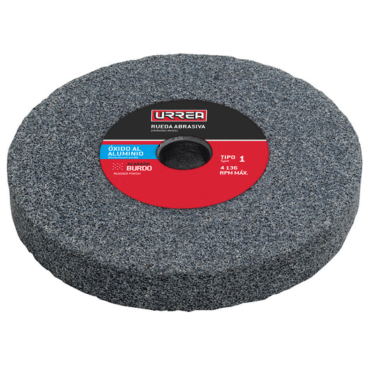 Paquete de 5 piezas de Rueda abrasiva de óxido de aluminio grano 36, 6" x 3/4" Urrea