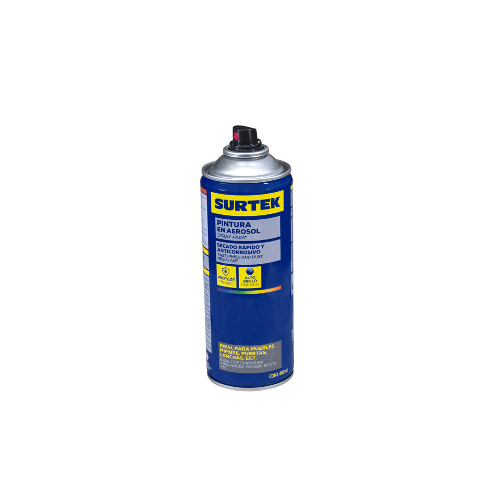 Pintura en aerosol 300 ml color azul orgánico Surtek