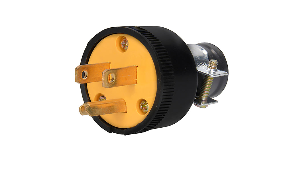 Paquete de 10 piezas de Clavija reforzada aterrizada, color amarillo Surtek