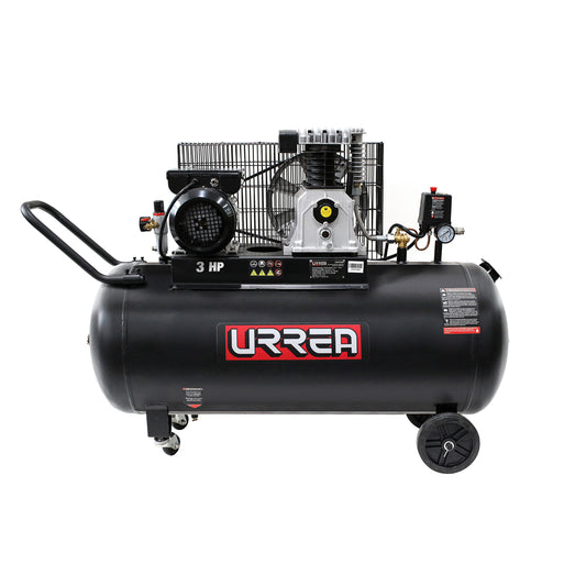 Compresor de aire eléctrico lubricado 200 Lt, 3 HP, 127 V Urrea