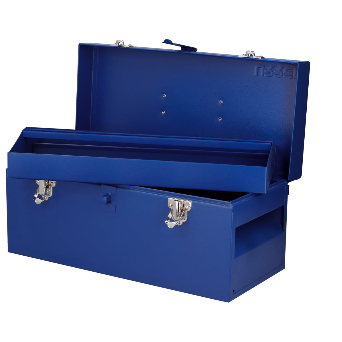 Caja portaherramientas metálica color azul 16" x 7" x 7" Urrea