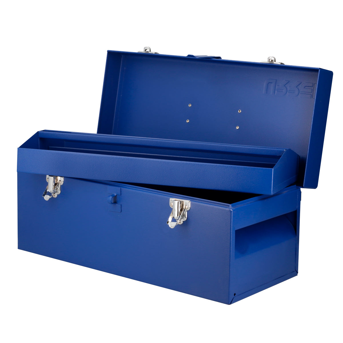 Caja portaherramientas metálica color azul 17" x 7" x 7" Urrea