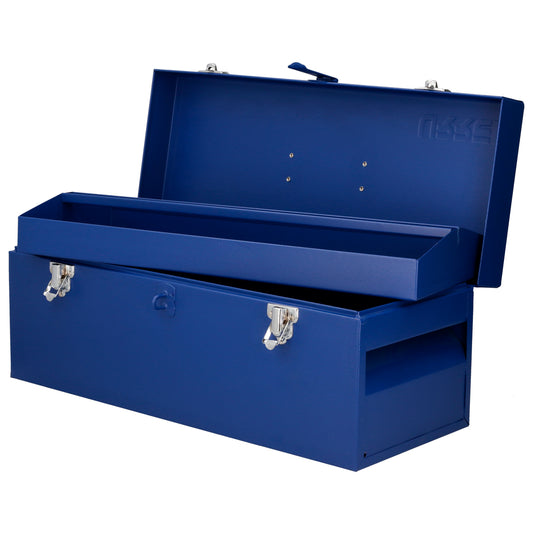 Caja portaherramientas metálica color azul 20" x 7" x 7" Urrea