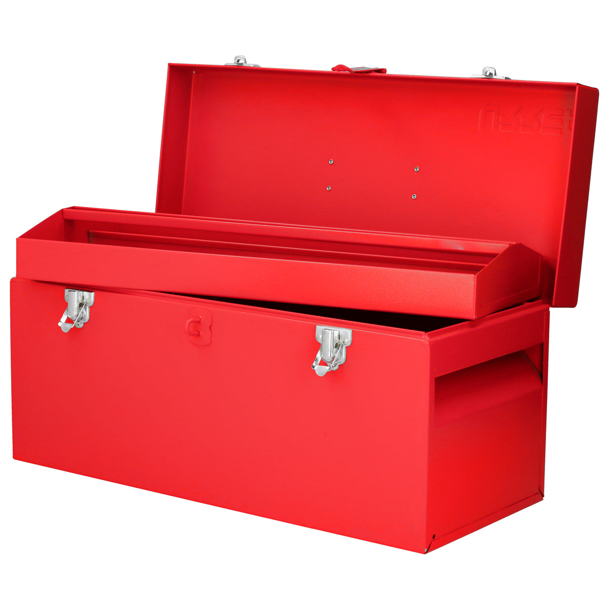 Caja portaherramientas metálica color rojo 20" x 8" x 9" Urrea